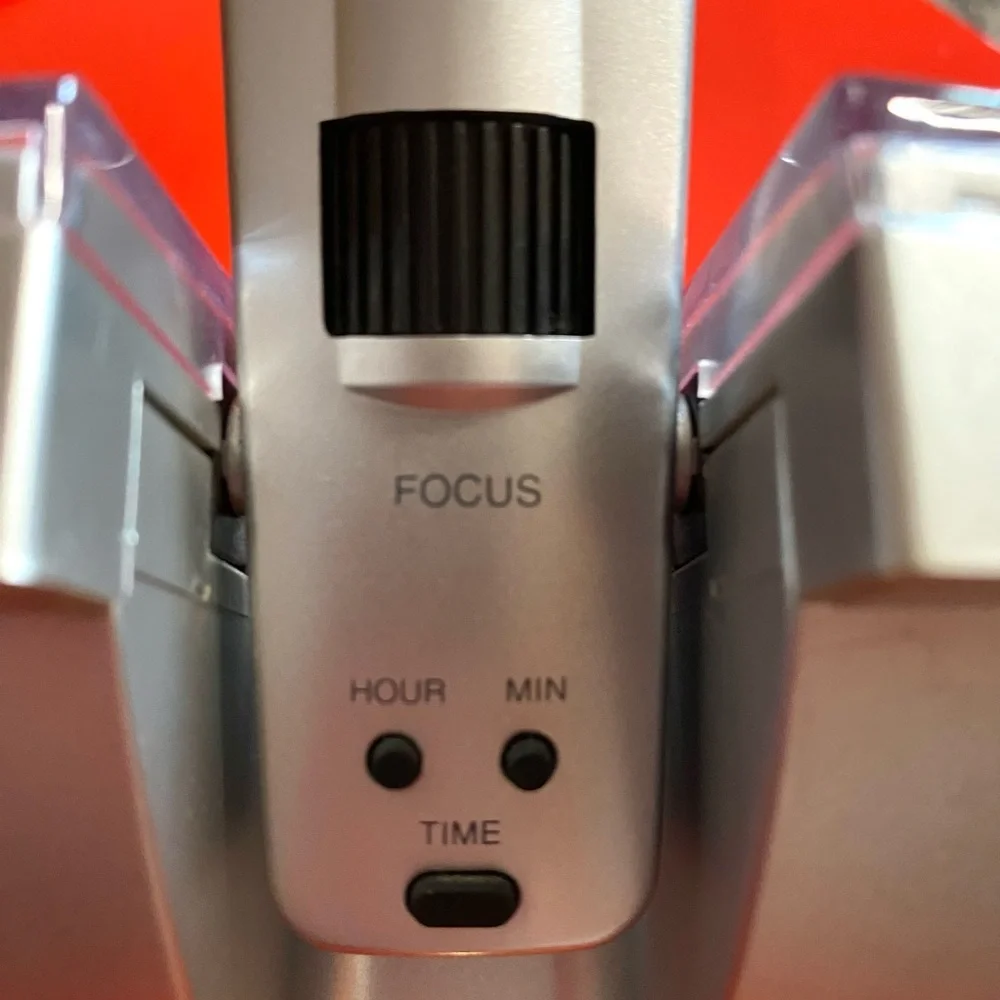 Silver Electrohome Alarm Clock Radio Projects Time on the Wall - Picture 5 of 11